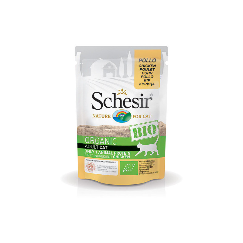 SCHESIR Bio Organic Adult Cat Pollo 85 gr.