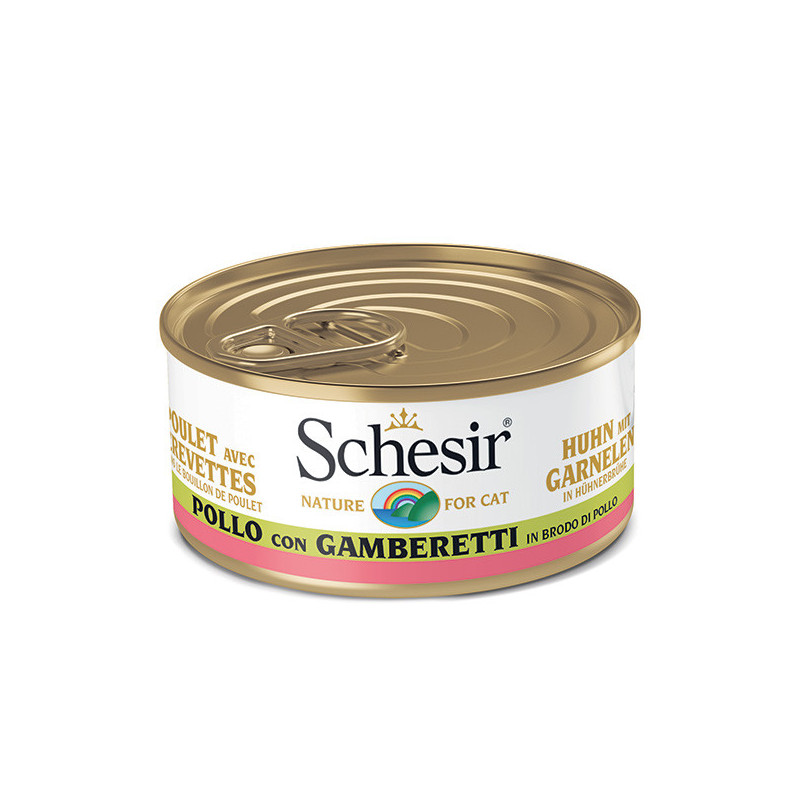 SCHESIR Hähnchenfilets mit Garnelen in Kochbrühe 70 gr.