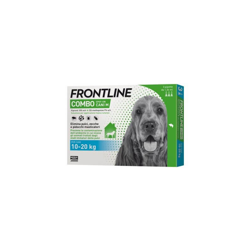 Frontline combo cani medi 3 pipette 10-20 kg - 1,34 ml
