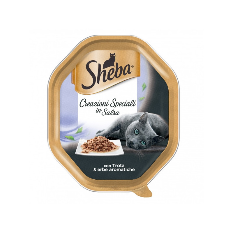 SHEBA Creazioni Speciali in Salsa con Trota & Erbe Aromatiche 85 gr.