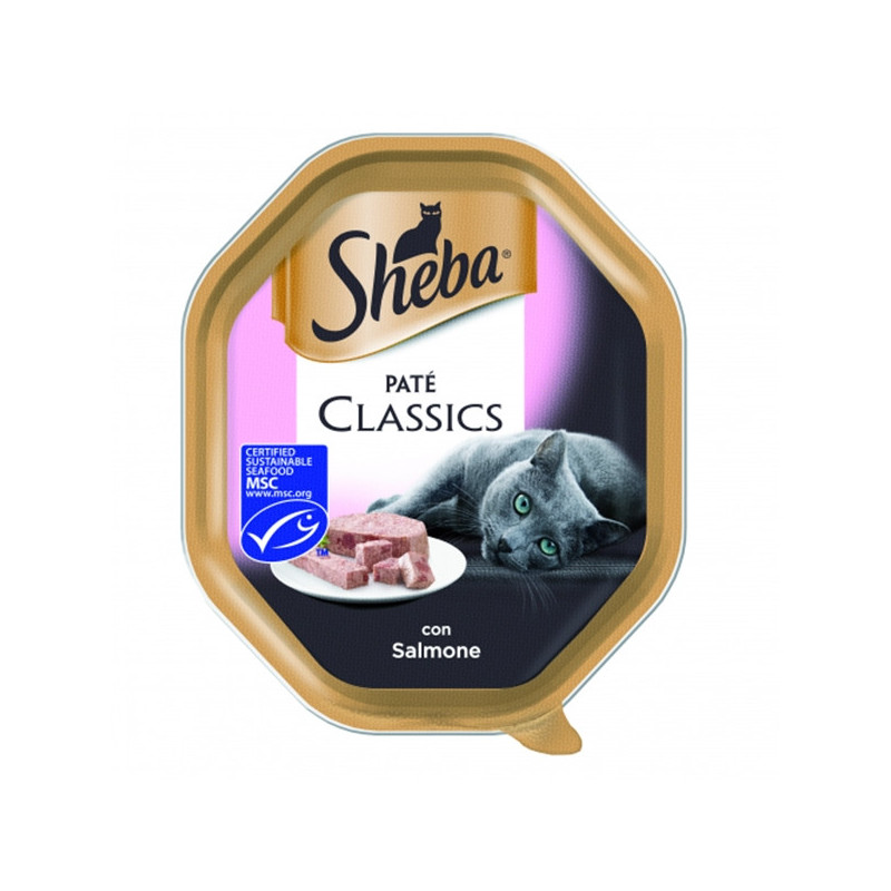 SHEBA Paté Classic con Salmone 85 gr.