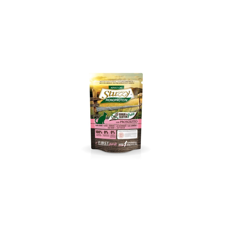 STUZZY CAT Monoprotein Grain & Gluten Free Ham 85 gr.