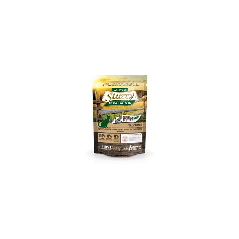 STUZZY CAT Monoprotein Grain & Gluten Free Tacchino 85 gr.
