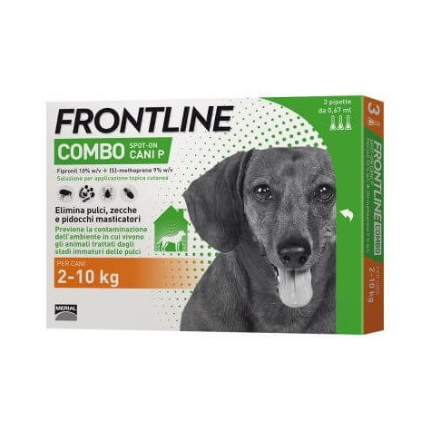 Frontline combo cani piccoli 3 pipette  2-10 kg 0,67 ml
