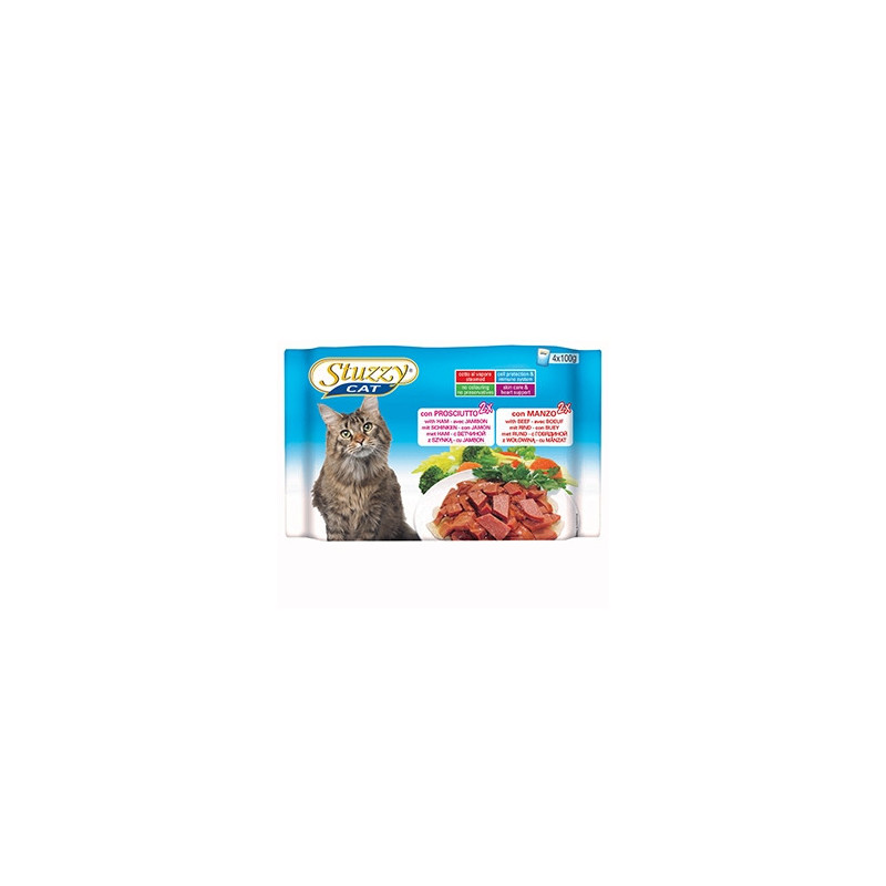 STUZZY CAT Ham with Beef (4 cans of 100 gr.)
