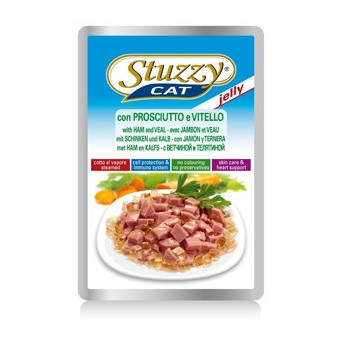 STUZZY CAT Ham and Veal in Jelly 100 gr.