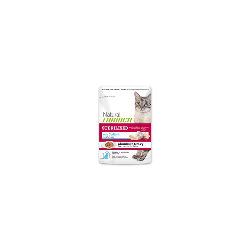 TRAINER Natural Adult Sterilized Cod Bocconcini 85 gr.