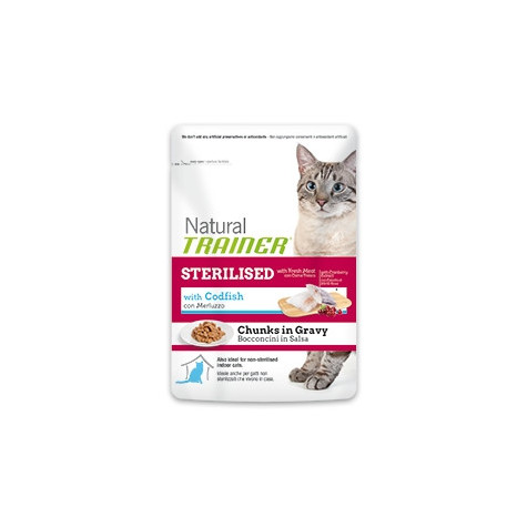 TRAINER Natural Adult Sterilized Cod Bocconcini 85 gr.