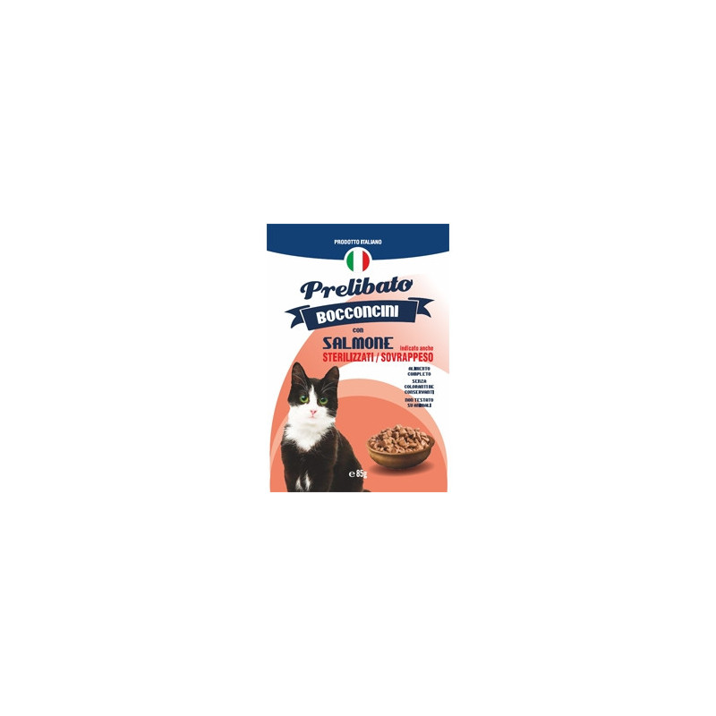 UNIPRO Prelibato Bocconcini con Salmone per Sterilizzati e Sovrappeso 85 gr.