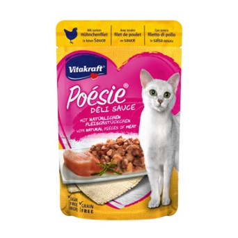 VITAKRAFT Poèsie Deli Sauce mit Hähnchenfilet 85 gr.