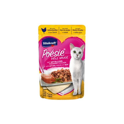 VITAKRAFT Poèsie Deli Sauce con Filetto di Pollo 85 gr. - 