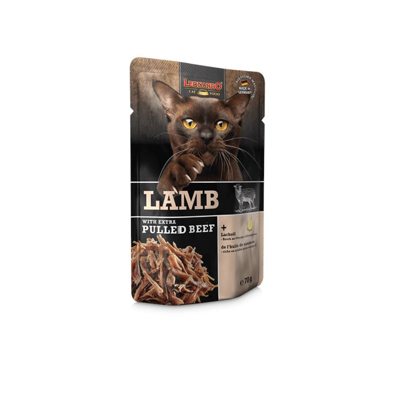 Leonardo Lamm mit Rinderstreifen von 70 gr.