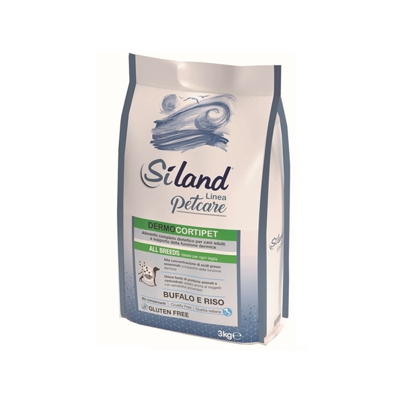 Siland Dermocortipet All Breeds Bufalo e Riso 3 kg.