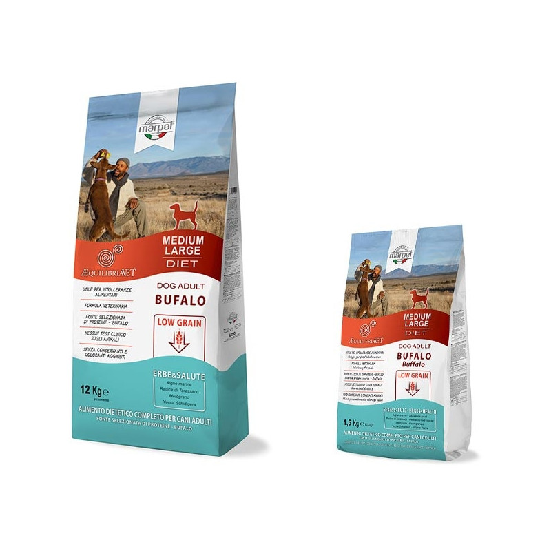 Marpet Cane Equilibria Low Grain 100% Bufalo Mini 6 kg