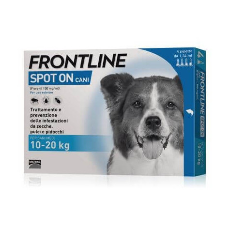 Frontline spot on medium dogs 4 pipettes 1.34 ml 10-20 kg