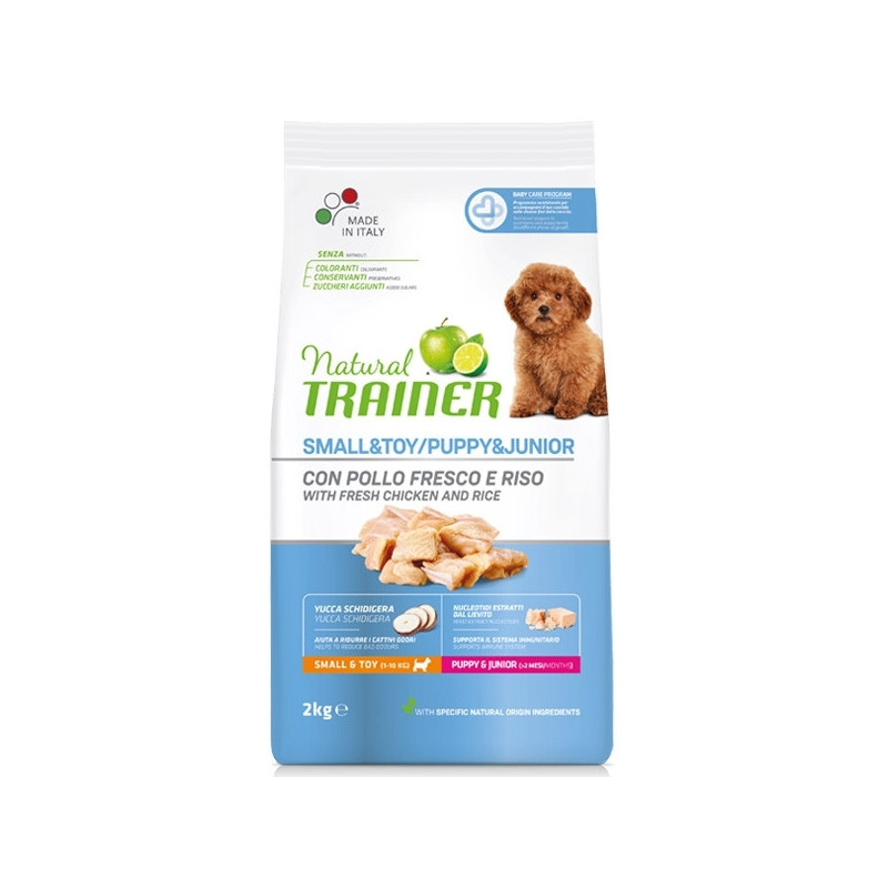 Natural Puppy & Junior Mini Trainer mit frischem Huhn 7 kg.
