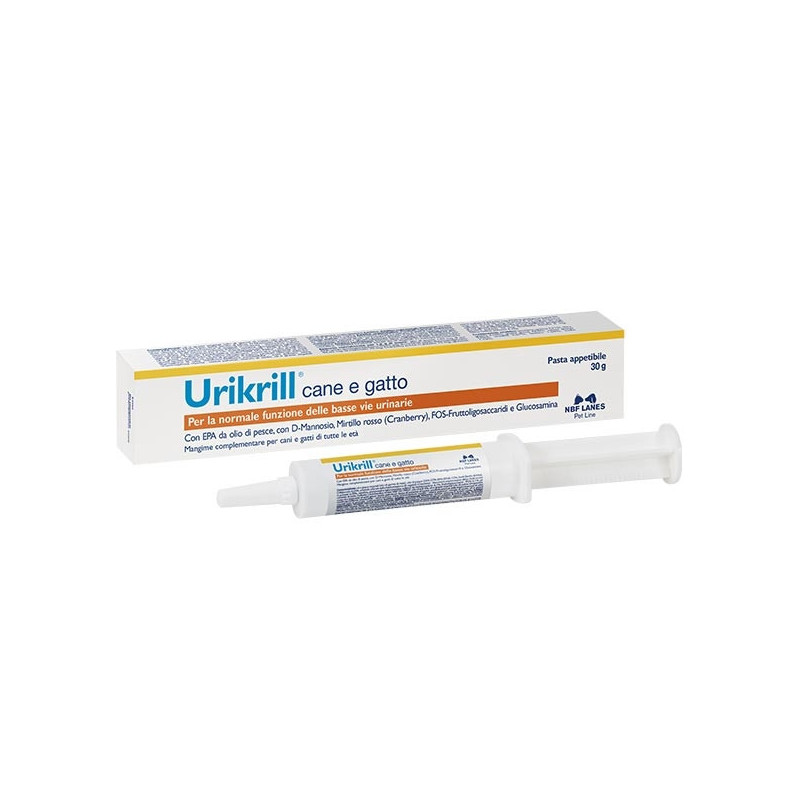 NBF Lanes - Urikrill Dog Cat Paste Syringe 30 gr.