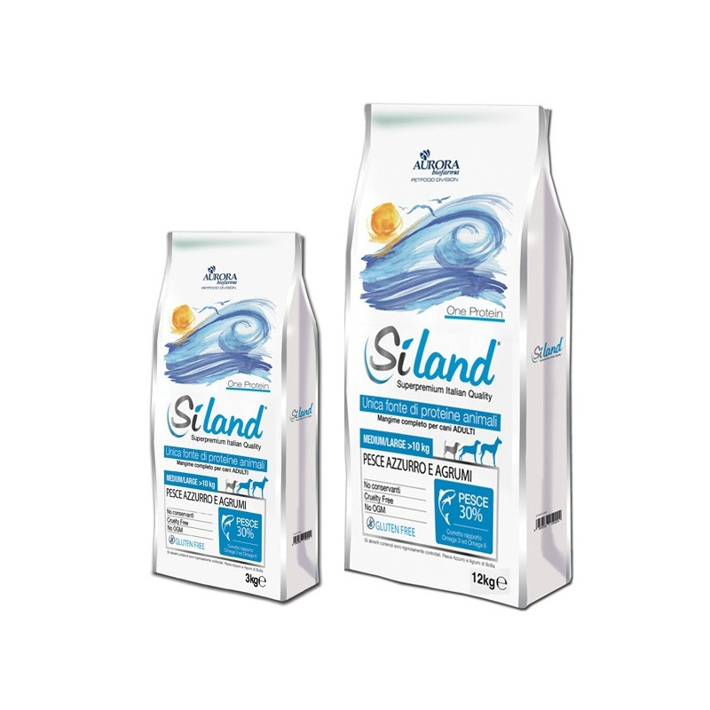AURORA BIOFARMA Diät Siland Medium / Large Adult Blauer Fisch und Zitrusfrüchte 12 kg