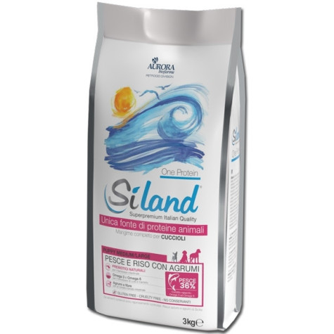 AURORA BIOFARMA Siland Puppy Medium/Maxi al Pesce & Riso con Agrumi 3 kg - 