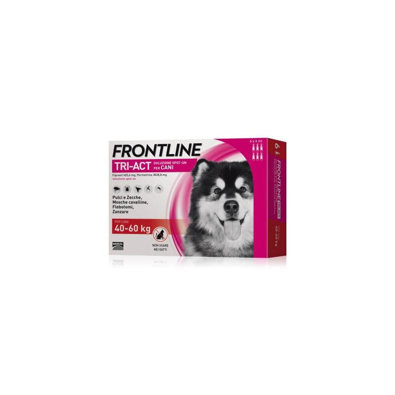 Frontline tri-act 40-60 kg 6 pipettes (6 ml)