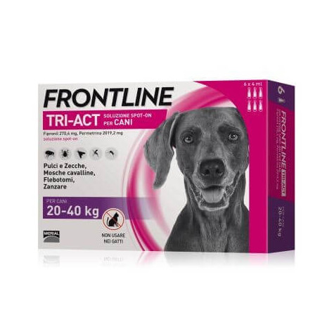Frontline tri-act 20-40 kg 6 pipette - 