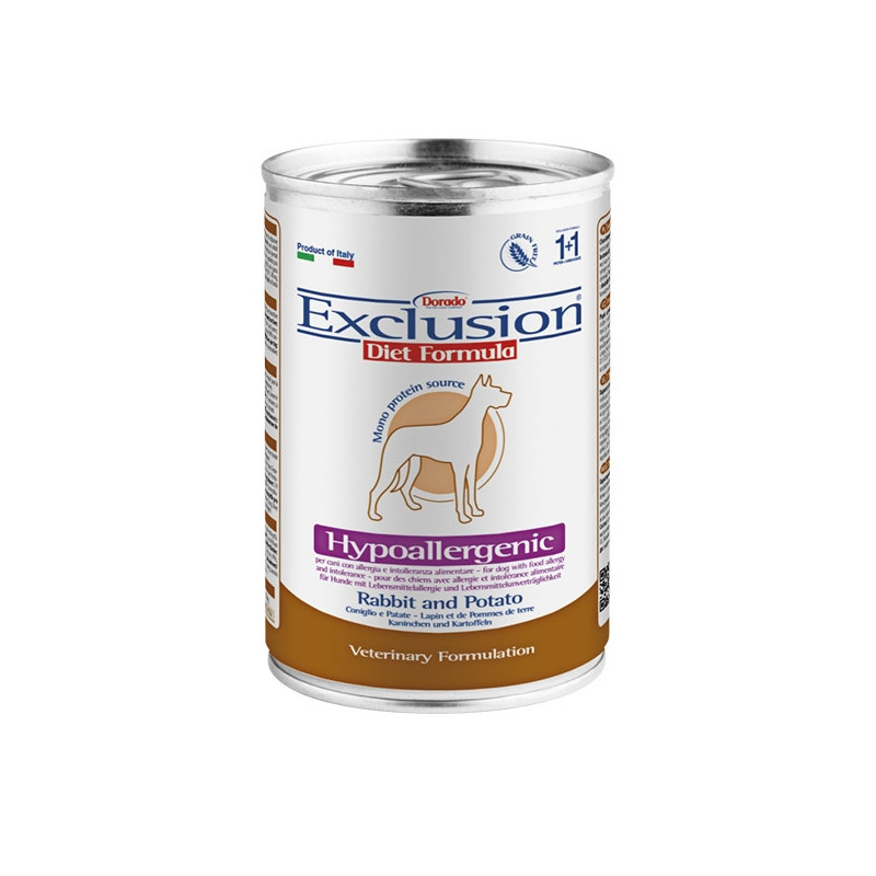 EXCLUSION Diet Hypoallergenic Rabbit Potatoes 400 gr.
