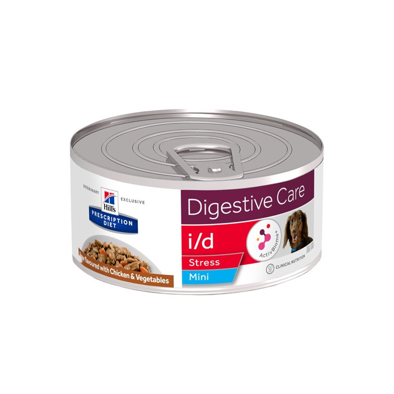 Hill's - Cane i/d Digestive Care Stress Mini Spezzatino Pollo Verdure 24 X 156 Gr.