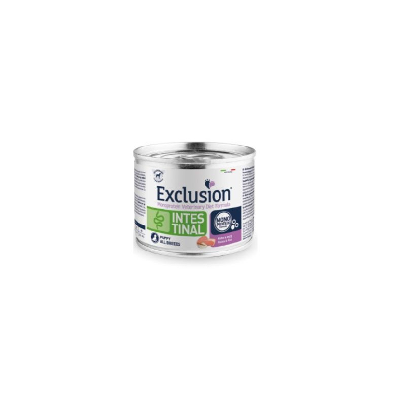 EXCLUSION Diet Intestinal Puppy&Junior Maiale Riso 200 gr.