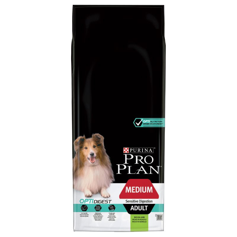 Pro Plan Medium Adult OptiDigest Agnello & Riso 14 kg