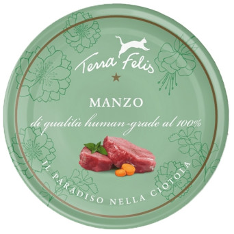 Terra felis Erwachsener Manzo 80 gr. - 