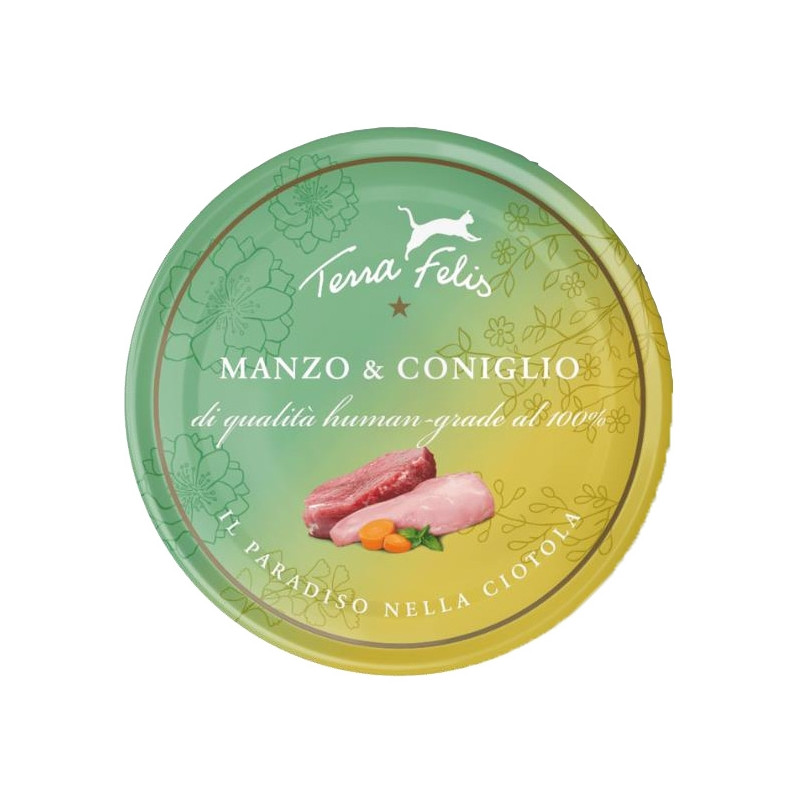 Terra felis Adult Manzo e Coniglio 80 gr.