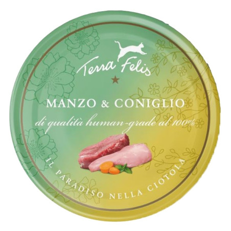 Terra felis Adult Manzo e Coniglio 80 gr. - 