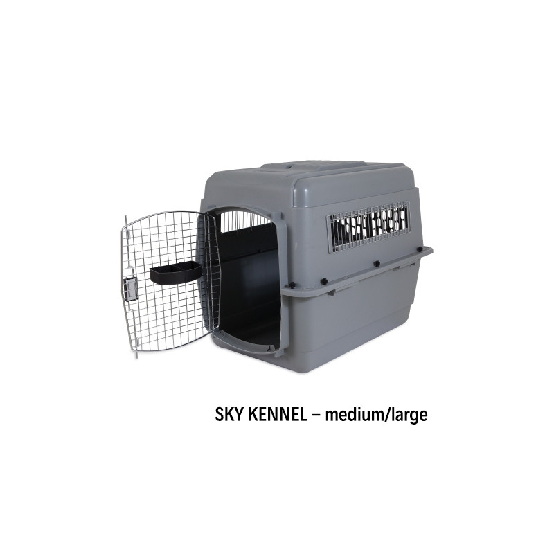 PETMATE Sky Kennel M / L Bis 12/22 Kg. 81x57x60,5 cm.