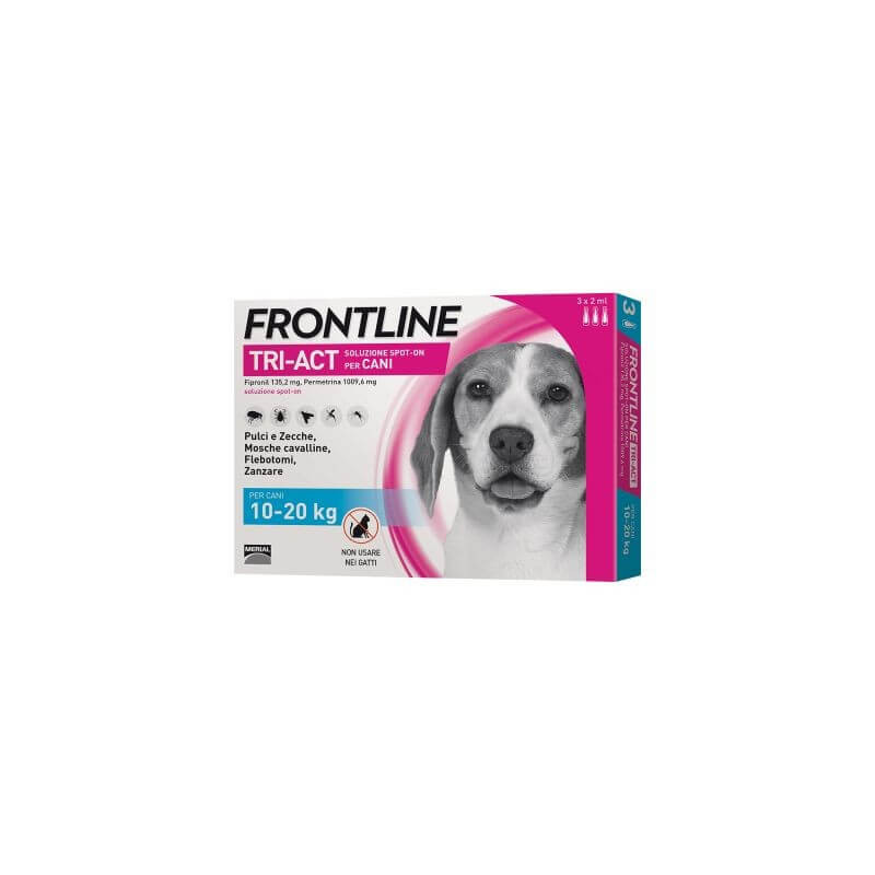 Frontline tri-act 10-20 kg 3 pipette