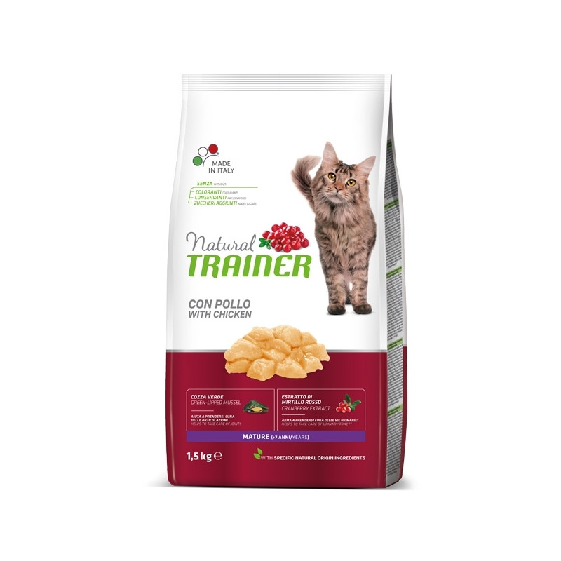 Trainer Natural gatto Mature Pollo Fresco 1,5 kg. Trainer Natural gatto Mature Pollo Fresco 1,5 kg.