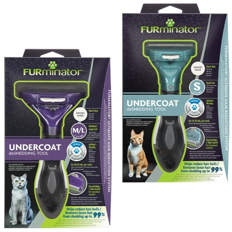 Furminator - Short Hair deShedding per Gatti a Pelo Lungo M/L - 
