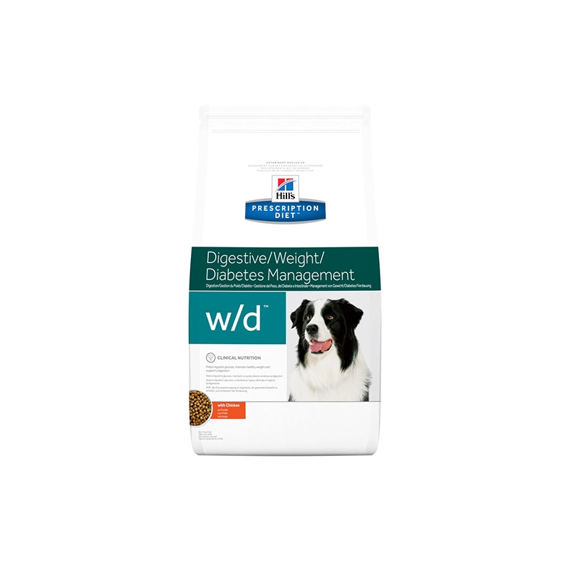 Hill's Pet Nutrition - Prescription Diet w/d Digestive/Weight/Diabetes Management 10KG