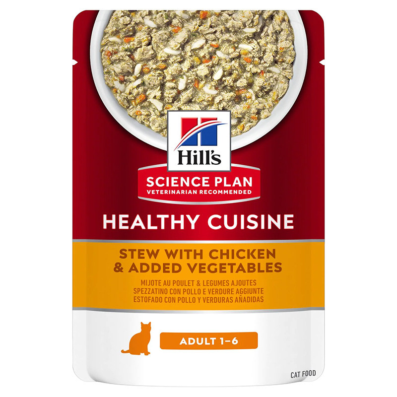 Hill's Pet Nutrition - Science Plan Healthy Cuisine Cat Adult Spezzatino con Pollo