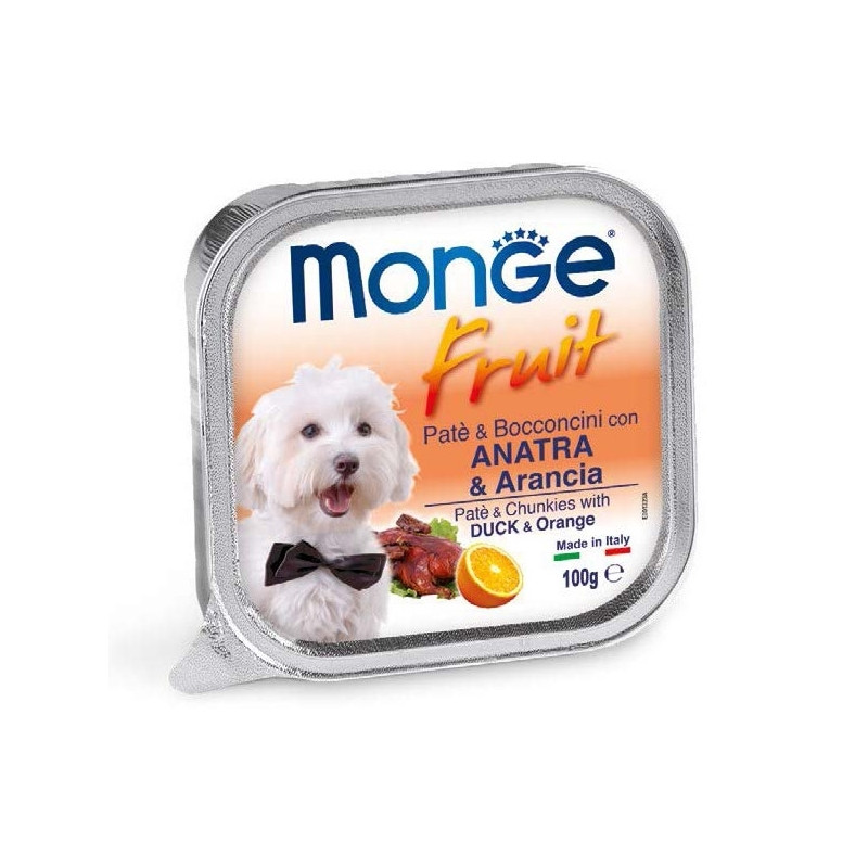 Monge - Fruit Paté e Bocconcini con Anatra e Arancia 100 gr.