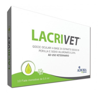 Aurora biofarma lacrivet Augentropfen 10 Ampullen 0,5 ml