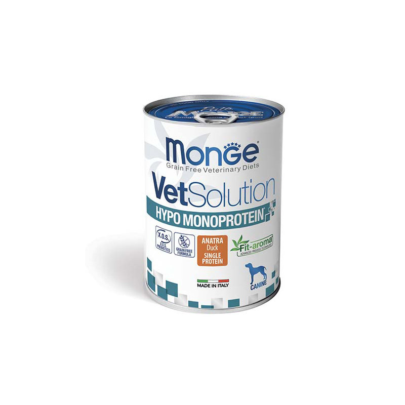 Monge - VetSolution Dog Hypo Monoprotein Anatra 400 gr. Monge - VetSolution Dog Hypo Monoprotein Anatra 400 gr.