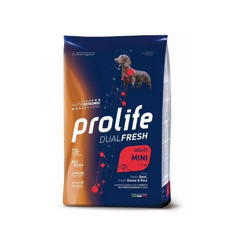 Prolife - Dual Fresh Adult Mini Beef Goose & Rice 600gr.