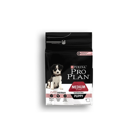 Nestle' Purina - Pro Plan Medium Puppy Optiderma Sensitive Skin con Salmone 12kg - 