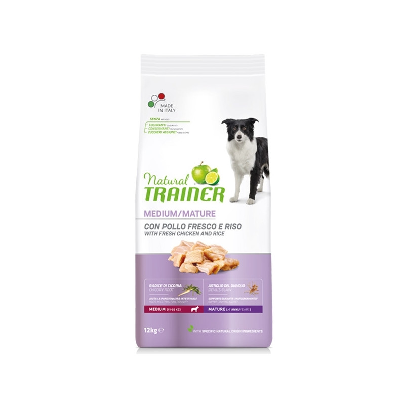 Trainer - Natural Maturity Medium con Pollo Fresco 12KG