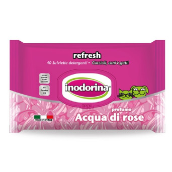 INODORINA ROSE WASSER WIPES 40 Stk.