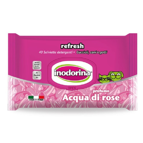 INODORINA ROSE WASSER WIPES 40 Stk.