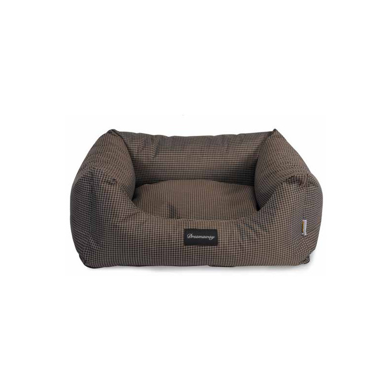 Fabotex - Dreamaway Boston Sofa Quadro Marrone L - 80 x 67 x 22 cm