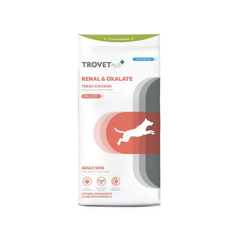 Trovet - Plus Adult Renal & Oxalate Pollo Fresco 3kg.
