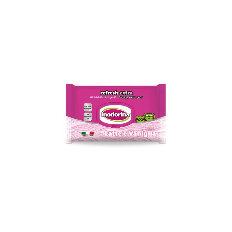 INODORINA WIPES MILK VANILLA 40 pcs.
