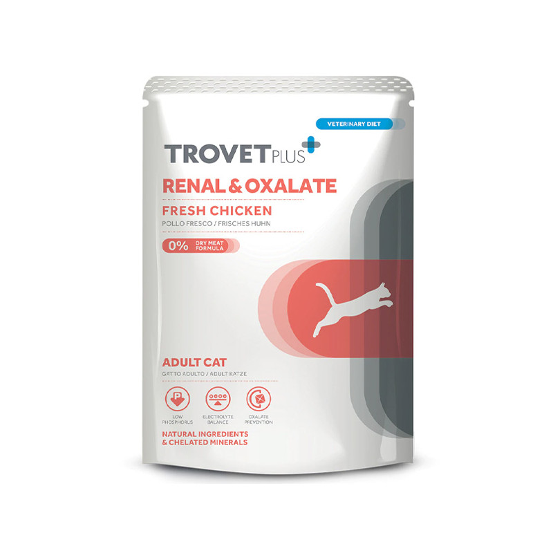 Trovet - Plus Cat Renal & Oxalate Pollo Fresco 85gr